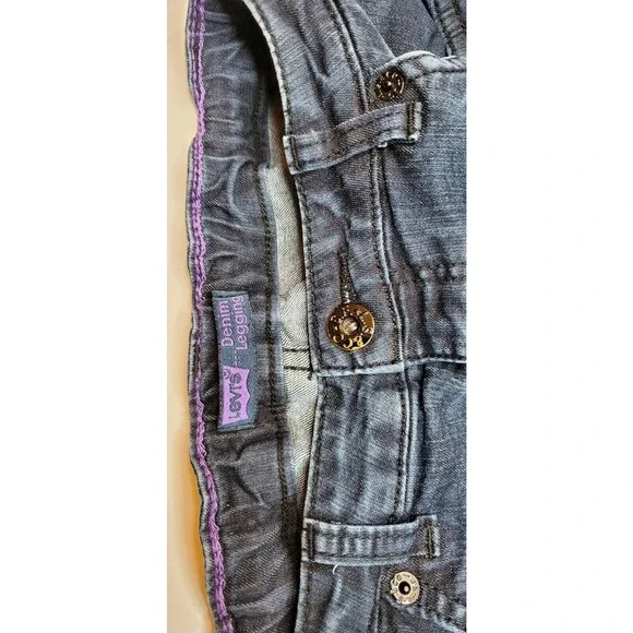 Levi's 14 Reg Girl's Denim Leggins - Picture 2 of 10